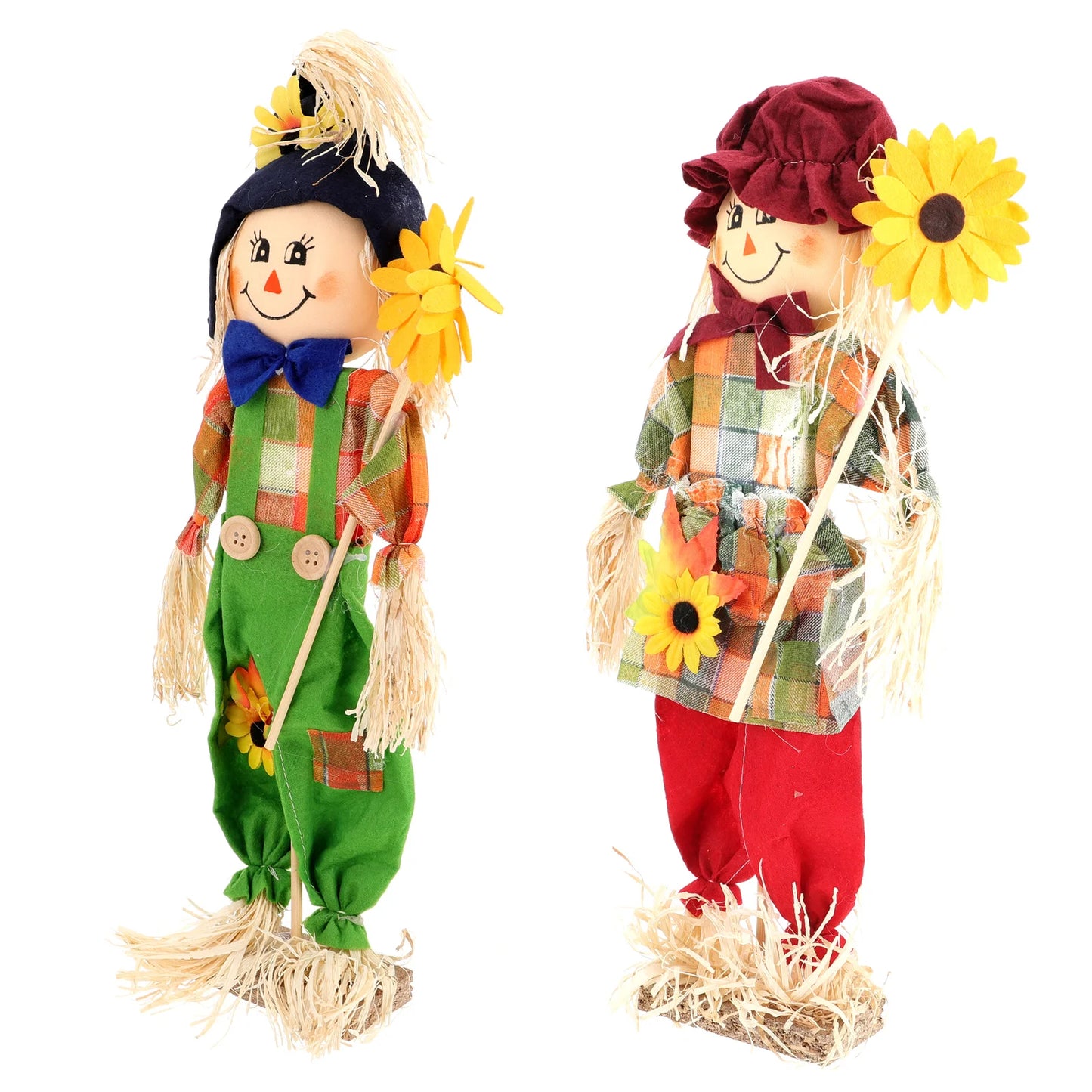2pcs Fall Harvest Decorations Scarecrow Ornament Thanksgiving Hanging Decorations Fall Harvest Scarecrow Decor