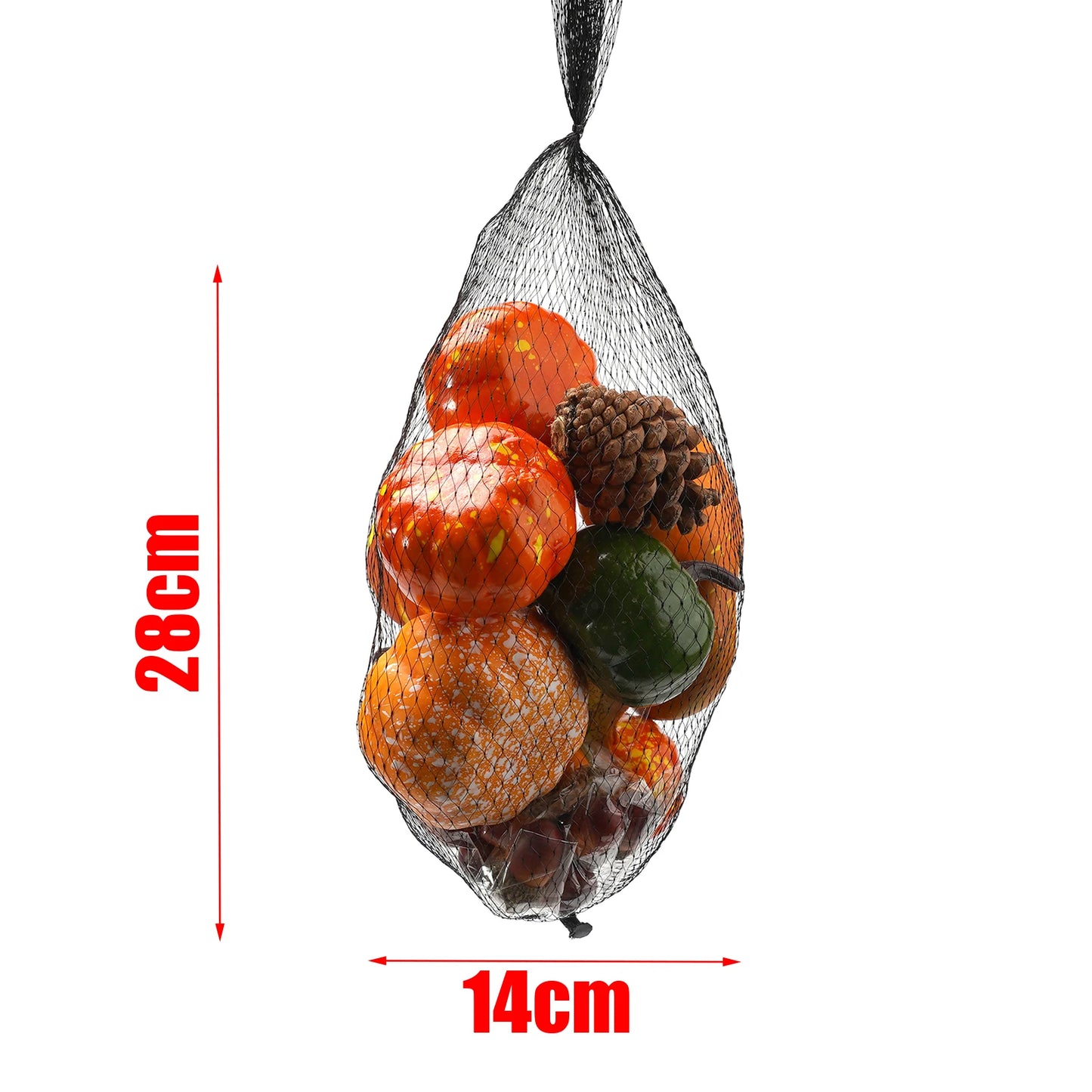 50Pcs/ Set Fall Harvest Decor Props Artificial Mini Pumpkin Gourd Acorn Berries Maple Leaf Party Holiday DIY Decorations